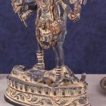 Pure Brass Vintage Kali Dashbhuja Idol | 10.5" Sacred Art | 2kg Ten-Armed Masterpiece | Vintage Temple Beauty | Jaipurio